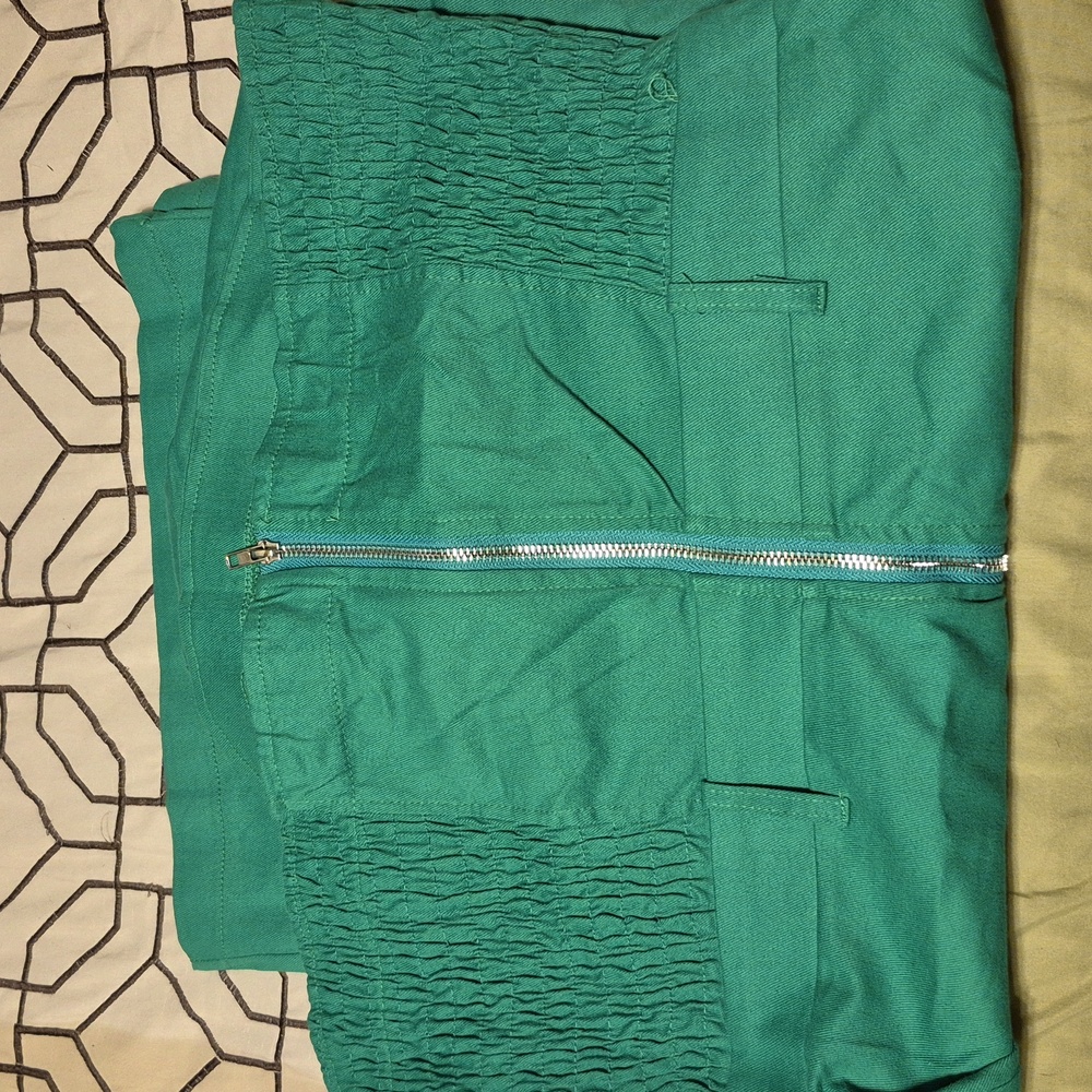 Green Strapless Jumpsuit - Picture 3 of 3